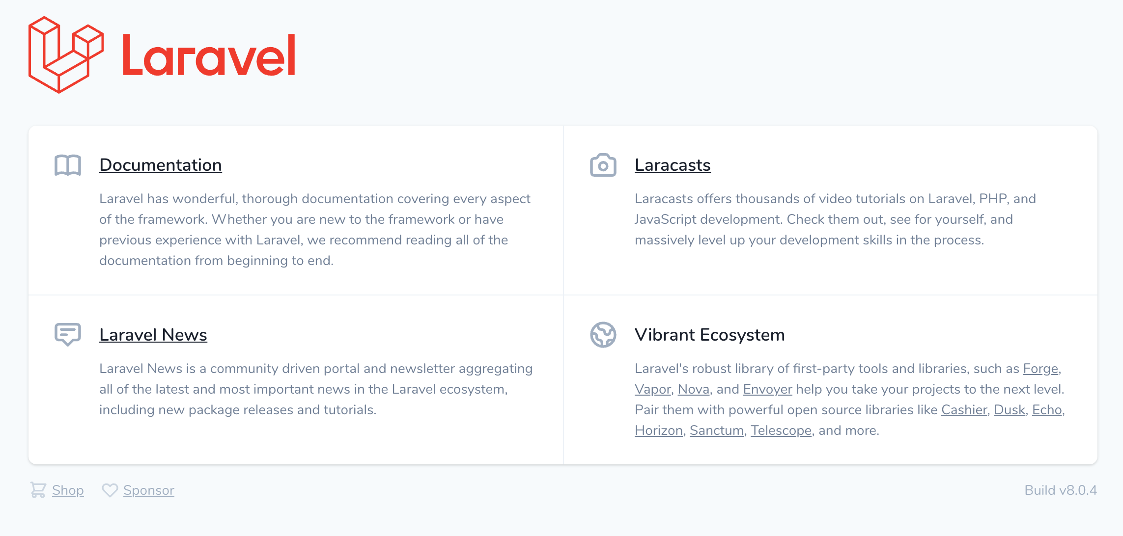 laravel-startup